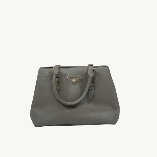 Bolso de mano Prada gris