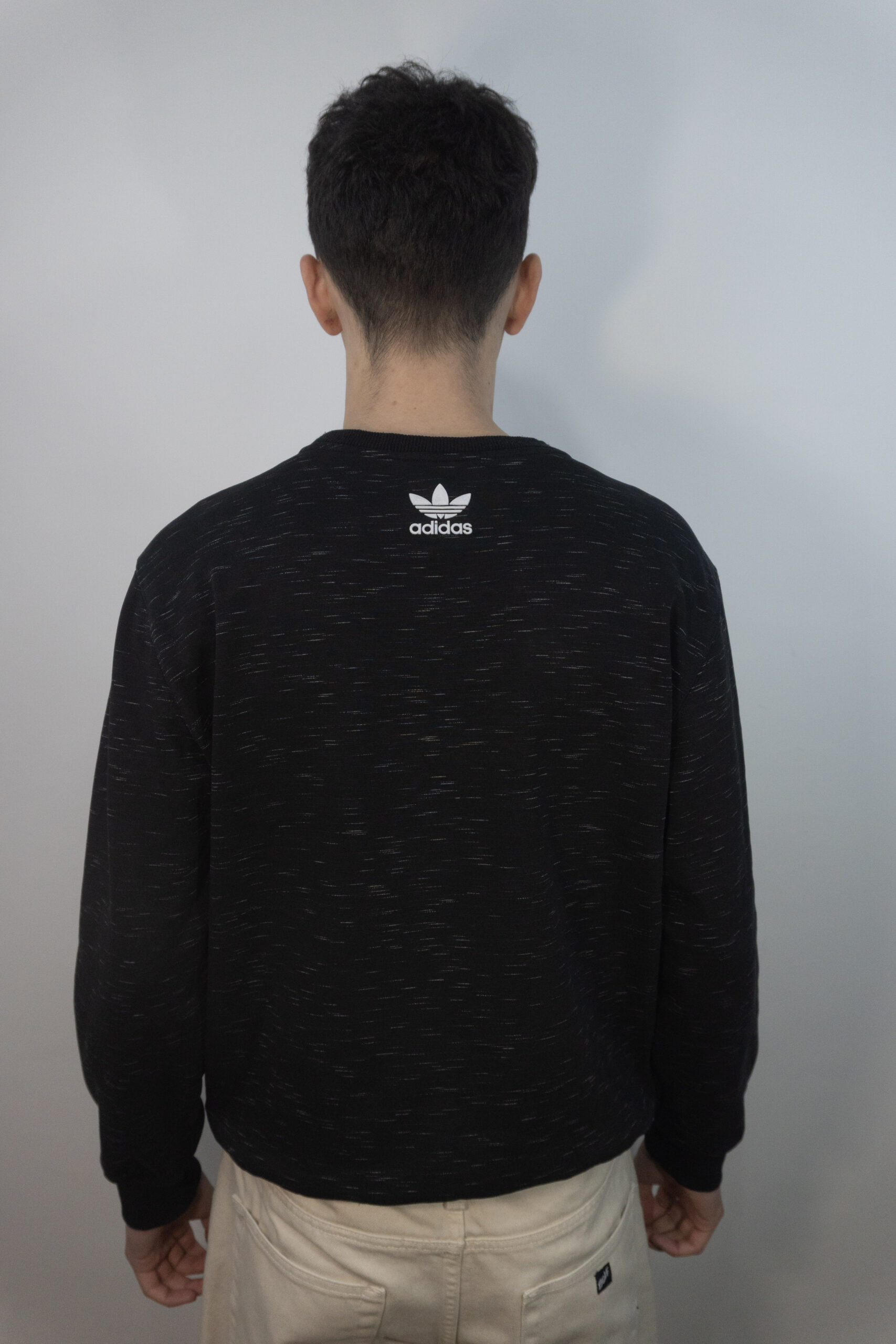 Poleron Adidas Negro con puntitos - Imagen 4