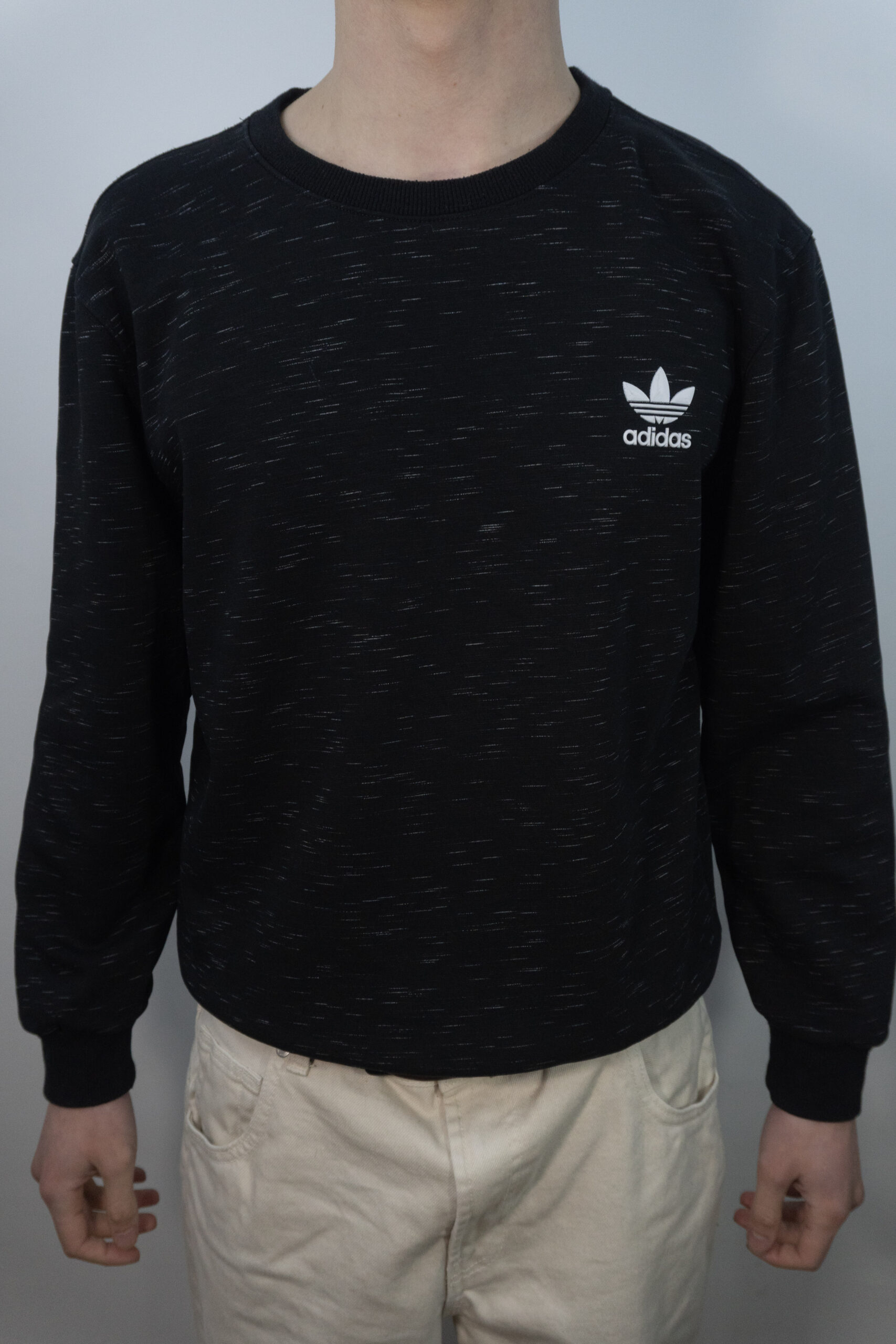 Poleron Adidas Negro con puntitos - Imagen 5