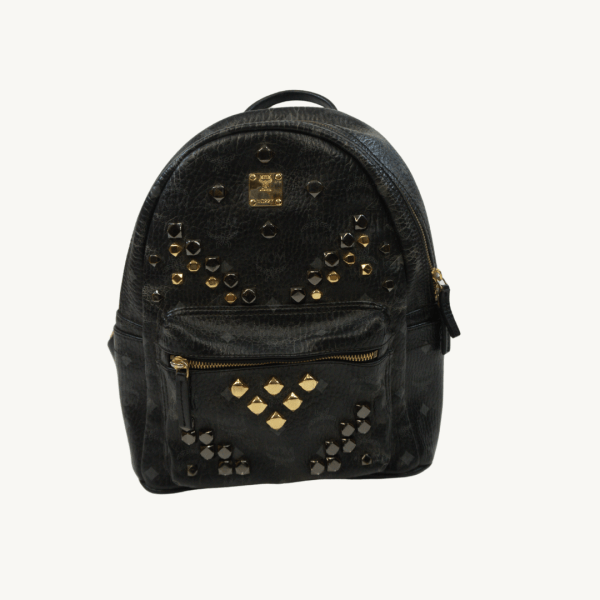 Mochila MCM Stark Studded Negra