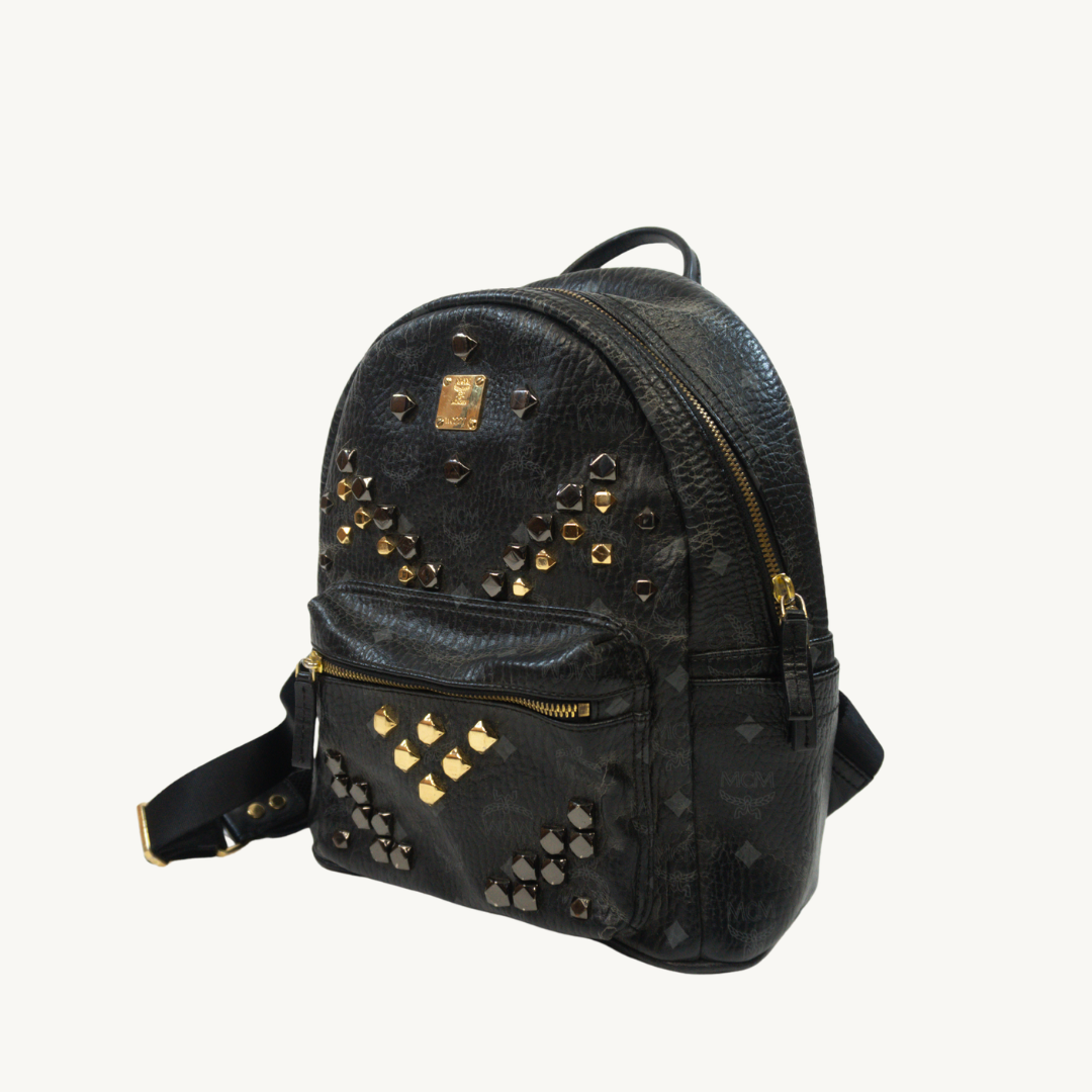 Mochila MCM Stark Studded Negra - Imagen 2
