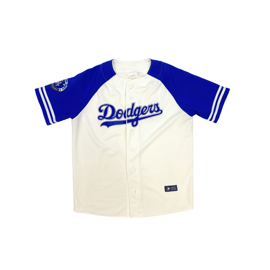 Jersey MLB azul con blanco