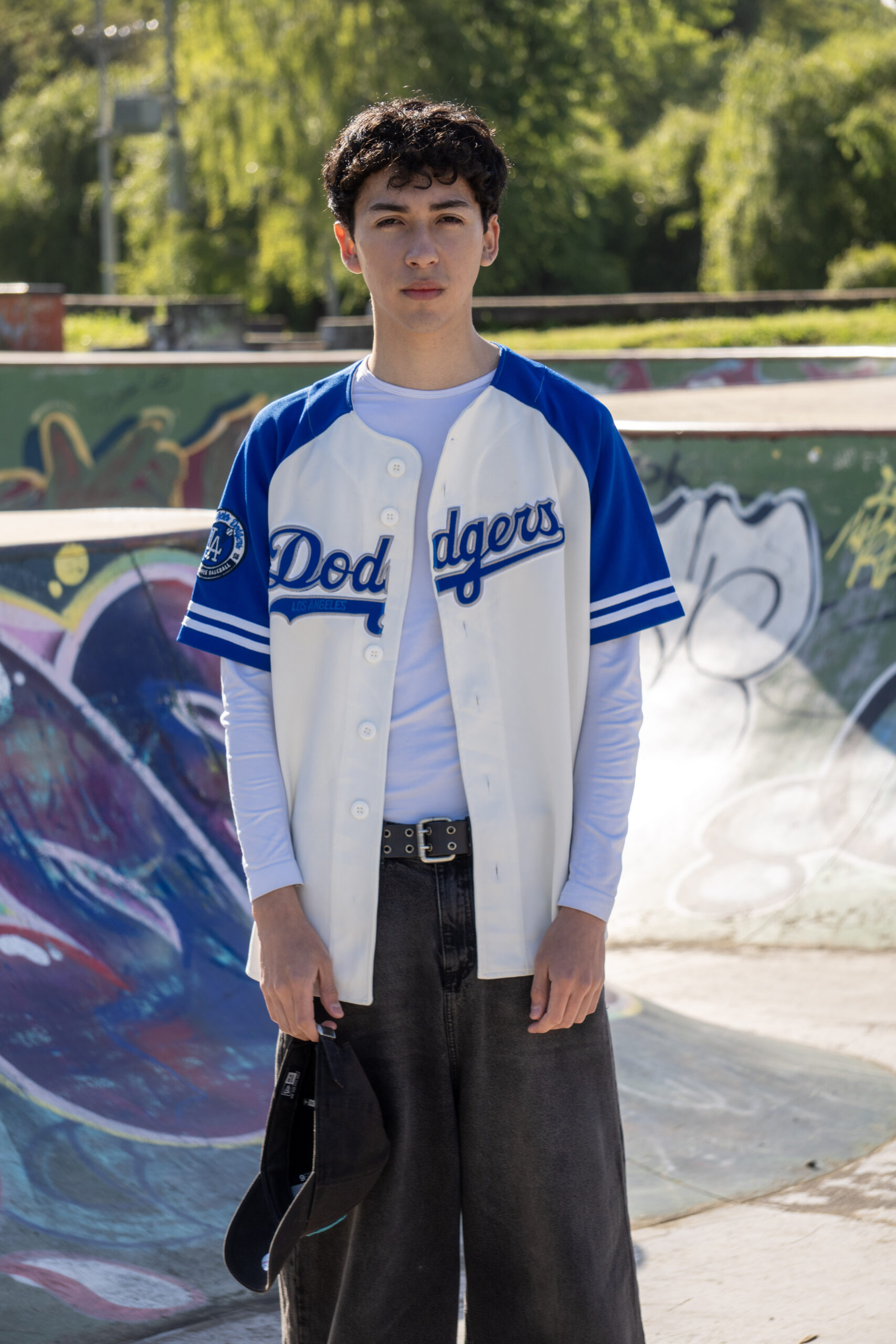 Jersey MLB azul con blanco - Imagen 2