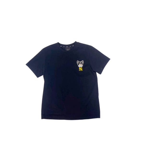 Polera MLB New York Yankees Perro Bulldog Negro Edición Especial