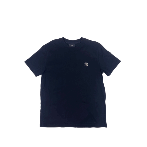 Polera MLB New York Yankees Logo Blanco Negro