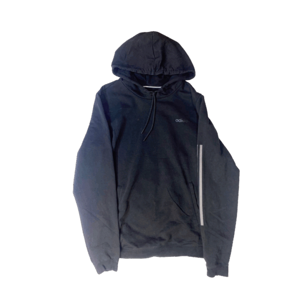 Poleron Adidas con Capucha Minimalista y Banda Lateral