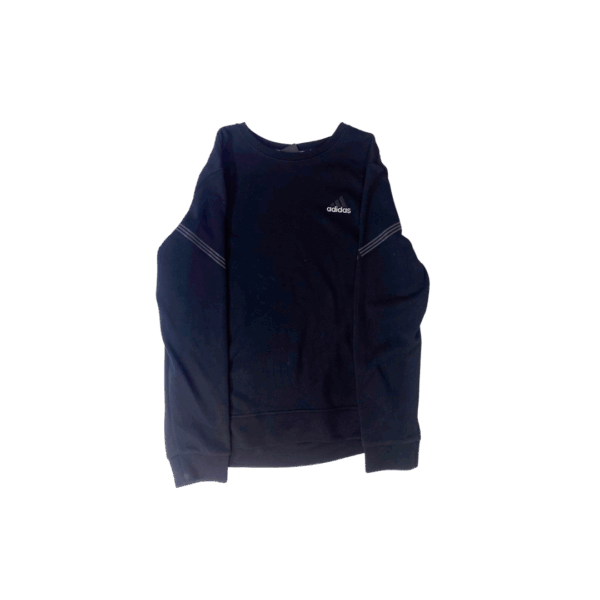 Poleron Adidas Cuello Redondo Minimalista con Franjas