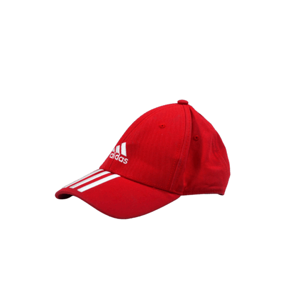 Gorra Adidas Clásica de Béisbol Roja con 3 Rayas