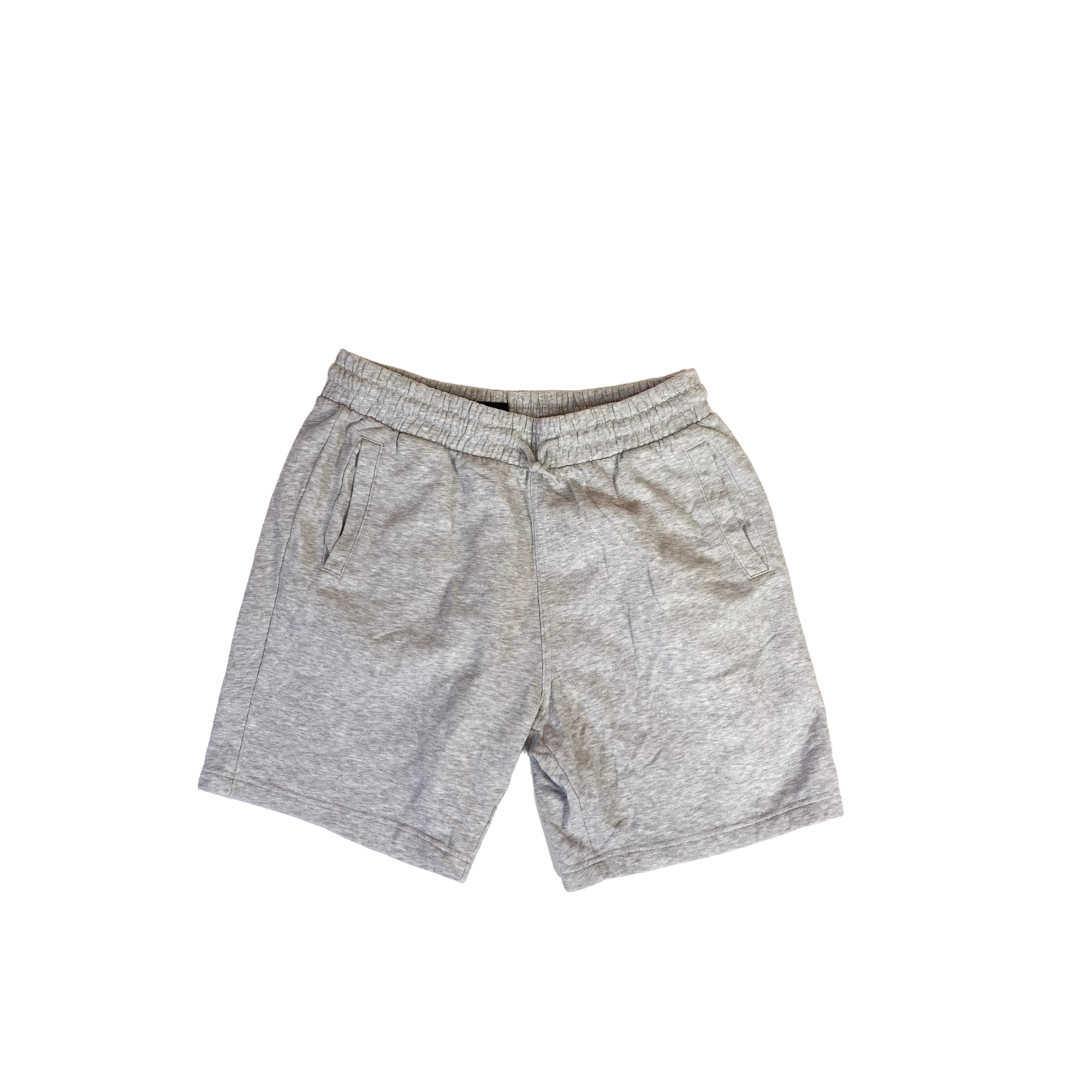 Short Deportivo de Tejido Suave en Gris Jaspeado HyM
