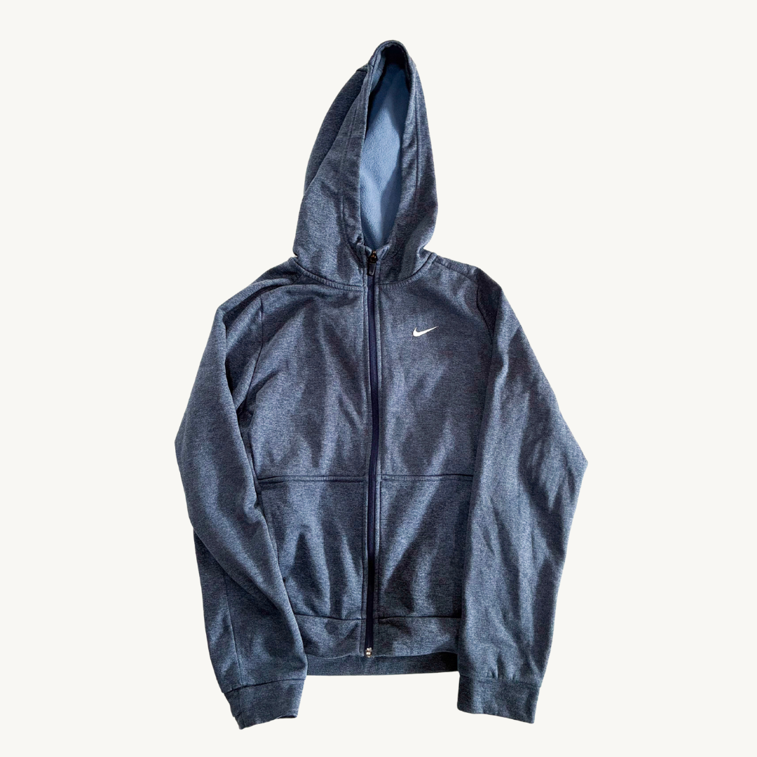 Polerón Nike Full-Zip con Capucha - Gris Azulado