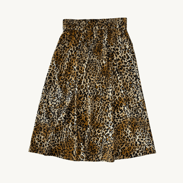 Falda Midi Pieces - Estampado Leopardo