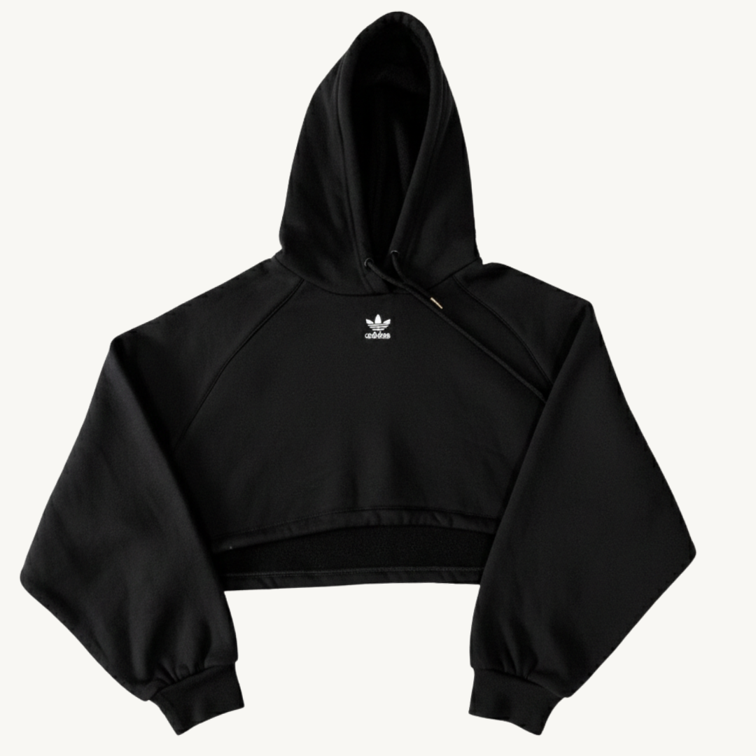 Hoodie Adidas Super Crop - Black Streetwear Edition