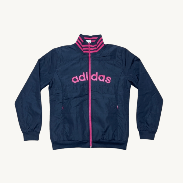 Chaqueta Puffer Adidas Reversible "Pink Accent" - Negra y Rosa